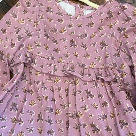 Zara Floral Pink Long Sleeve Dress - Picture 5 of 5